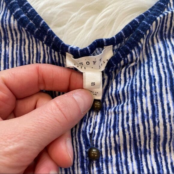 Soft Joie 'Braylon' Striped Small Slub Knit Romper - Picture 4 of 8